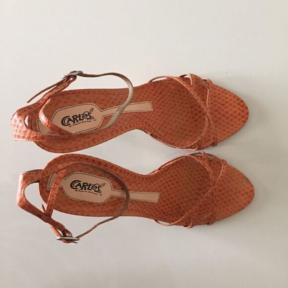 Carlos Santana Lizzy Tangerine textured sandal 8 - Picture 2 of 4